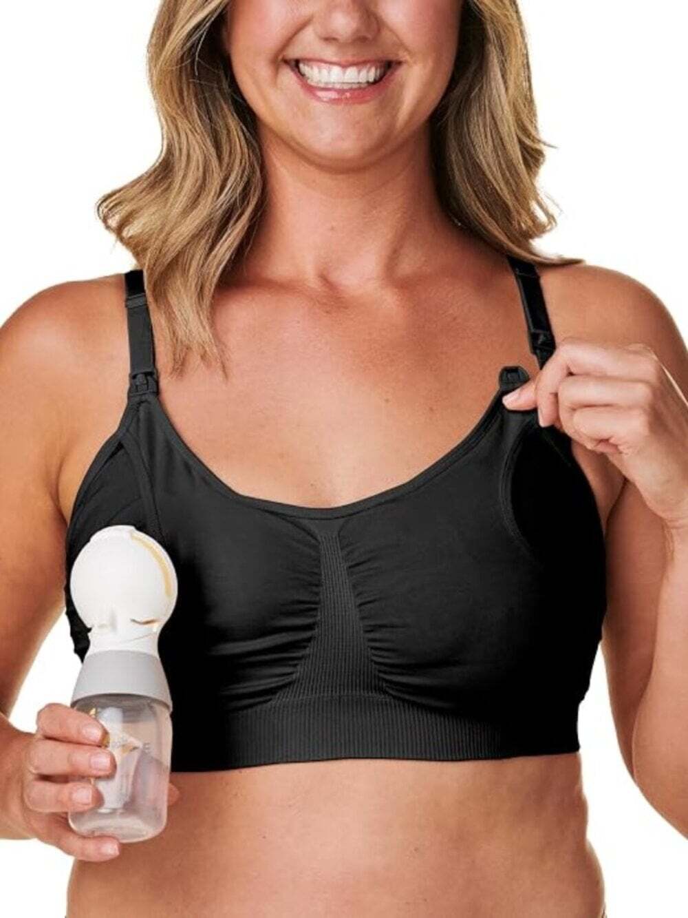 Bravado Designs Hands Free Pumping Bra & Nursing Bra 2-in-1 Seamless Maternity